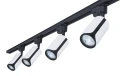 Zestaw Steka Sento lampa szynowa LED GU10 x4 + szynoprzewód 2m - Biały / czarny