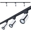 Zestaw Steka Sento lampa szynowa LED GU10 x3 + szynoprzewód 1.5m - Biały / czarny