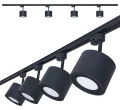 Zestaw Steka Toni lampa szynowa LED AR111 GU10 x4 + szynoprzewód 2m - Czarny