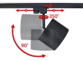 Zestaw Steka Toni lampa szynowa LED AR111 GU10 x4 + szynoprzewód 2m - Czarny