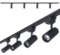 Zestaw Steka Piko 10W 4000K lampa szynowa LED x4 + szynoprzewód 2m - Czarny