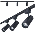 Zestaw Steka Piko 20W 4000K lampa szynowa LED x3 + szynoprzewód 1.5m - Czarny