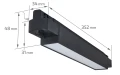 Zestaw Steka Mondi 15W 30cm 4000K lampa szynowa LED x2 + szynoprzewód 1.5m - Czarny