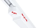 Zestaw Steka Mondi 30W 60cm 4000K lampa szynowa LED x2 + szynoprzewód 2m - Biały