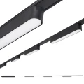 Zestaw Luxo Linea lampa szynowa LED 12W x3 + szynoprzewód 2m + zasilacz – Czarny – Biały neutralny (4000K)