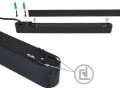 Zestaw Luxo Spot lampa szynowa LED 5W x4 + szynoprzewód 2m + zasilacz – Czarny – Biały neutralny (4000K)
