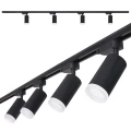 Zestaw Steka Ductus Czarna lampa szynowa LED GU10 x4 + szynoprzewód 2m - Czarno-biały