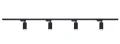 Zestaw Steka Ductus Czarna lampa szynowa LED GU10 x4 + szynoprzewód 2m - Czarno-biały