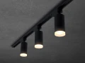 Zestaw Steka Ductus Czarna lampa szynowa LED GU10 x3 + szynoprzewód 1.5m - Czarno-biały