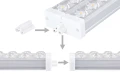 Panel natynkowy LED T10 72W 1.2m - Srebrny - Biały zimny (6000K)