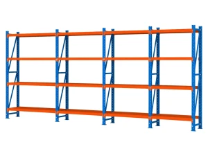Regał magazynowy metalowy 16-półkowy 800x200x60 cm do 200 kg