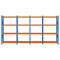 Regał magazynowy metalowy 16-półkowy 800x200x60 cm do 200 kg