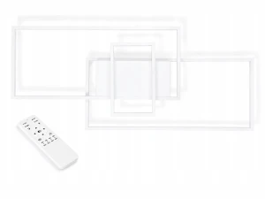 Lampa sufitowa - ścienna LED Vela 90W - Biała - Multikolor (3000-6000K) + pilot
