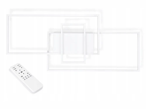 Lampa sufitowa - ścienna LED Vela 90W - Biała - Multikolor (3000-6000K) + pilot
