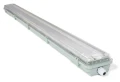 Zestaw: 1x Oprawa hermetyczna 2x120cm + 2x Świetlówka LED T8 High Lumen 18W - Biały neutralny (4500K) - 150 Lm/W