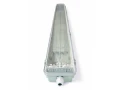 Zestaw: 1x Oprawa hermetyczna 2x120cm + 2x Świetlówka LED T8 High Lumen 18W - Biały zimny (6000K) - 150 Lm/W