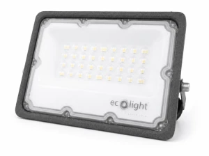 Naświetlacz - halogen LED 30W - Szary - Biały zimny (6500K) - 3 lata gwarancji