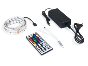 Zestaw taśma LED 12V | 5050 | 60LED/M | 2.5M | IP65 | RGB + sterownik IR44 + zasilacz 36W