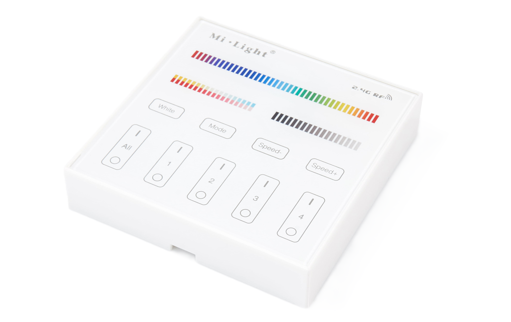 Mi-Light MiBoxer B4 panel dotykowy 4 strefy RGB+CCT 2.4 GHz biały
