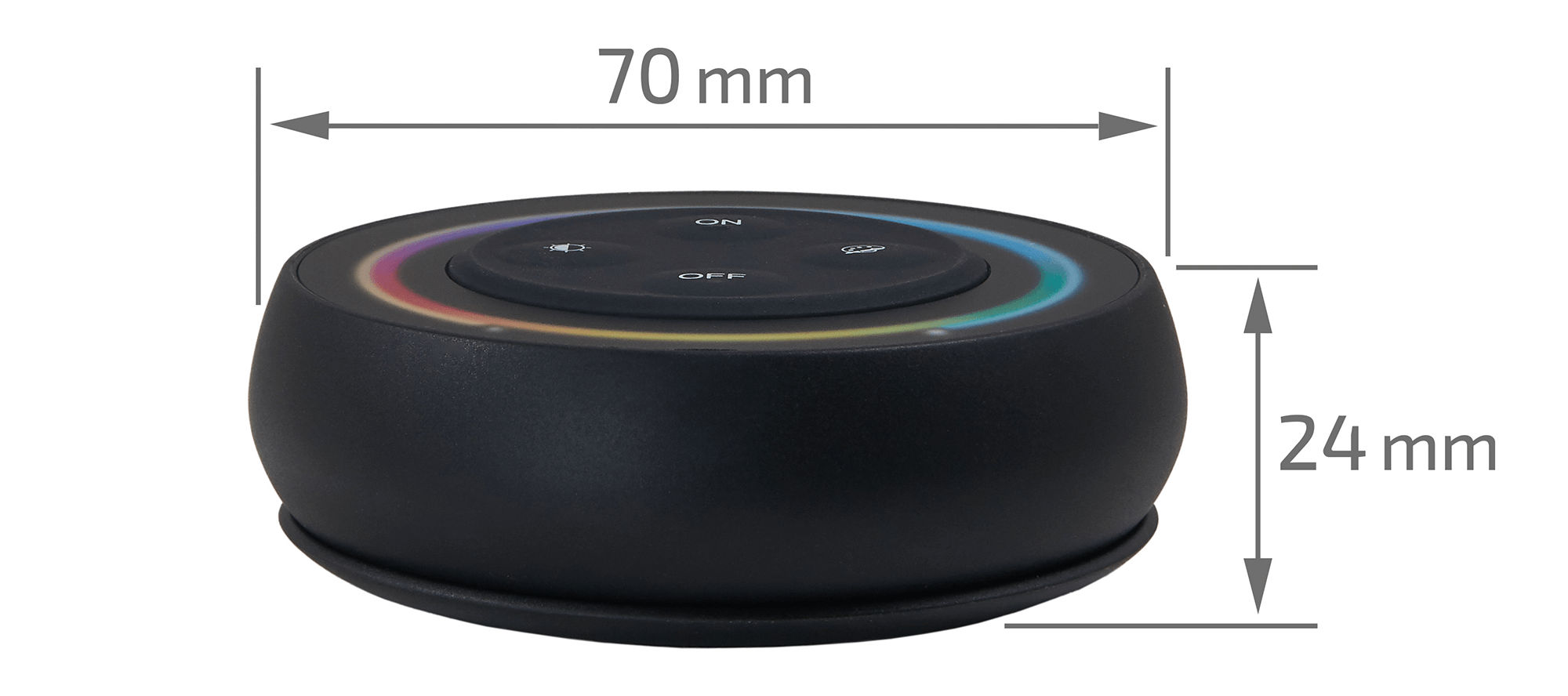 Mi-Light MiBoxer S2-B pilot LED RGB+CCT 2.4 GHz okrągły czarny