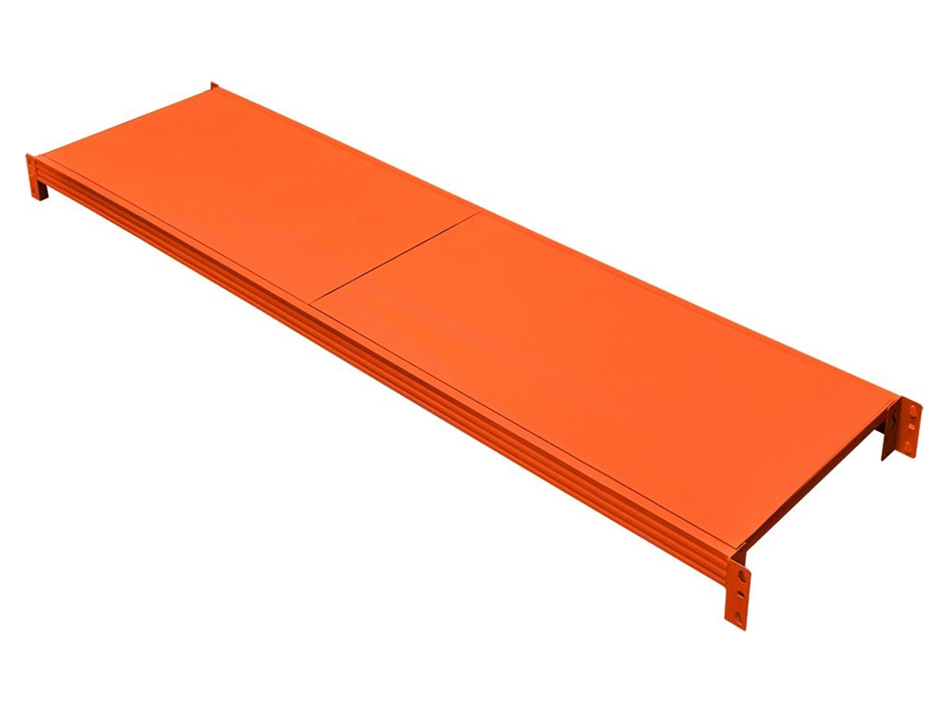 Poliță pentru raft metalic de depozit 200x60 cm până la 200 kg – vedere generală