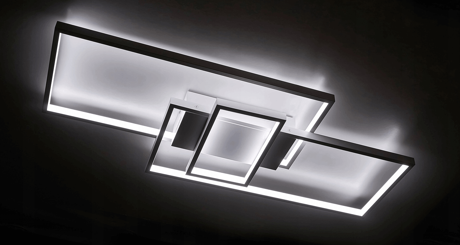 Lampa sufitowa - ścienna LED Vela 90W - Biała - Multikolor (3000-6000K) + pilot
