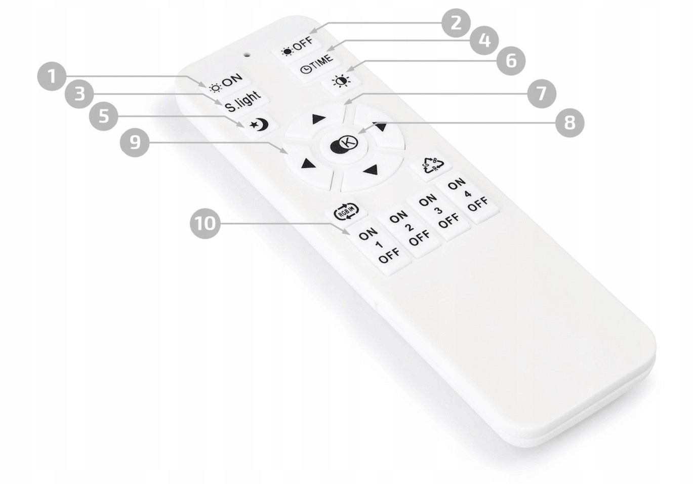 Lampa sufitowa - ścienna LED Vela 90W - Biała - Multikolor (3000-6000K) + pilot