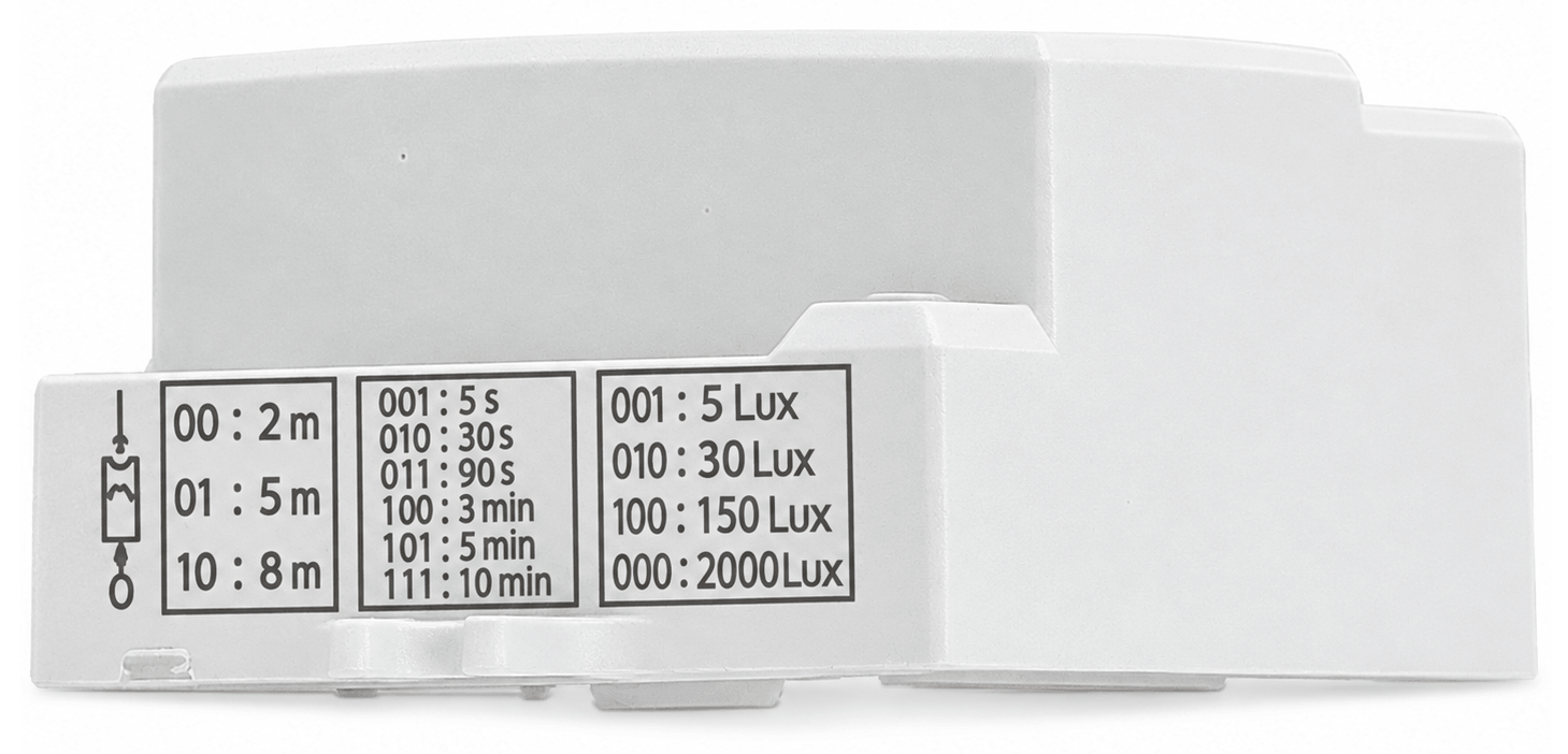 Senzor de mișcare MR0001 cu microunde 360° 230V 1200W IP20 - Alb