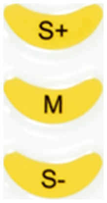 S+ / M / S-