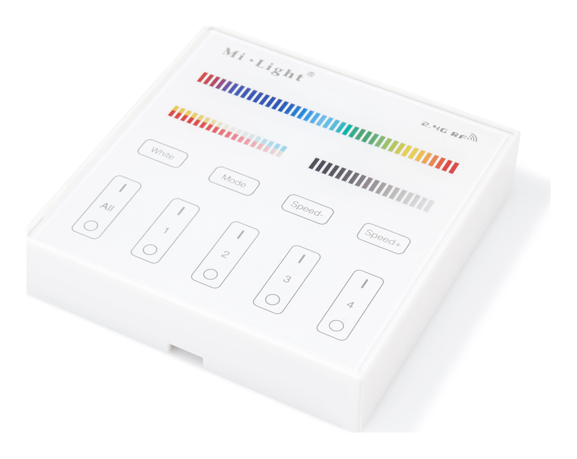 Mi-Light MiBoxer B4 panel dotykowy 4 strefy RGB+CCT 2.4 GHz biały