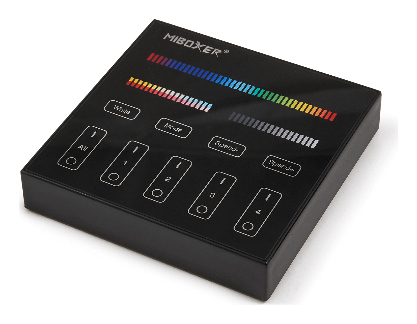 Mi-Light MiBoxer B4-B panel dotykowy 4 strefy RGB+CCT 2.4 GHz czarny