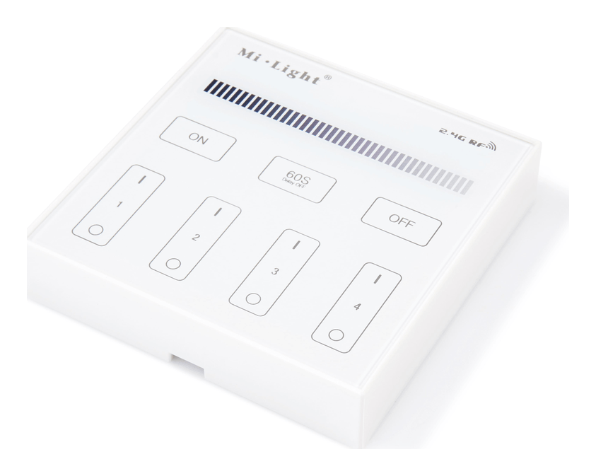 Mi-Light MiBoxer B1 panel ścienny 4 strefy jasność 2.4 GHz biały